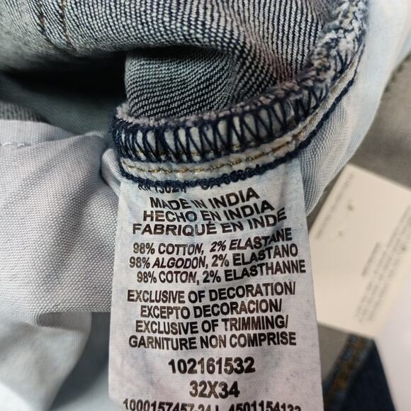 Lee Slim Straight Jeans Men's Size 32x34 Blue Flex Waist - Picture 5 of 7